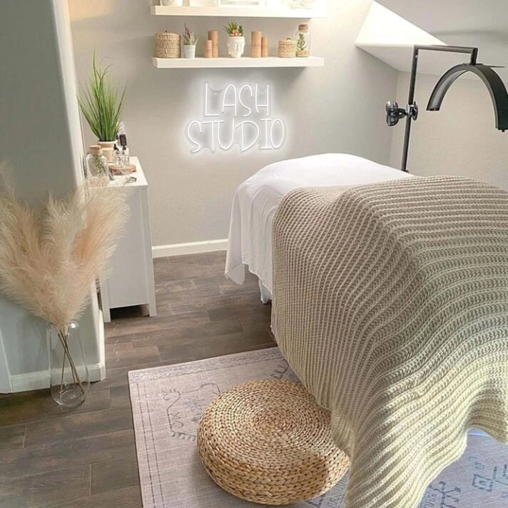 Lash Studio Multicolor Bedroom Neon Sign Beauty Studio Glam